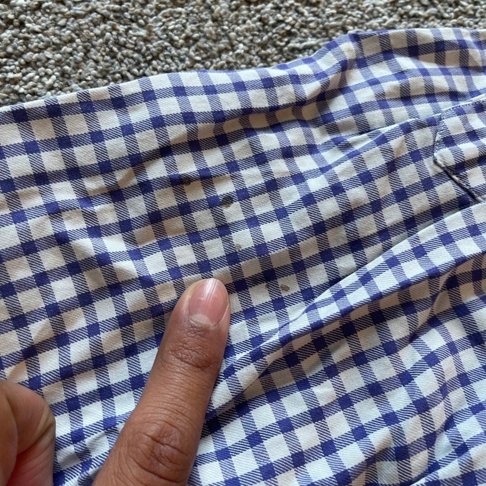 Mens Ralph Lauren Yarmouth Shirt 16.5 32/33 Purple Gingham Good Button Down - Picture 8 of 8